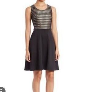 Belle Badgley Mishka Little Black Dress Cocktails Party Events Fit & Flare Sz 8